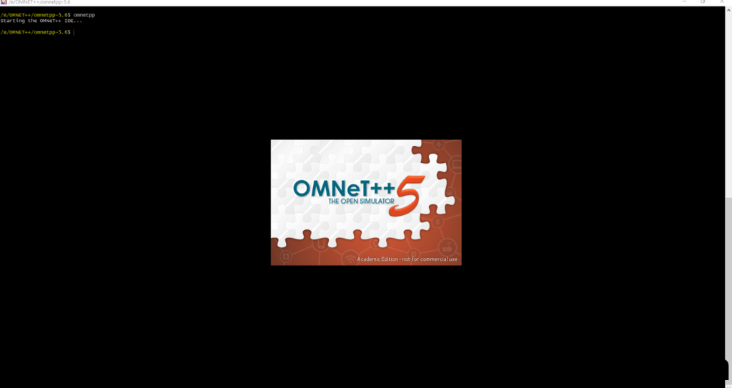 Launching OMNET++ 5.6 Simulator