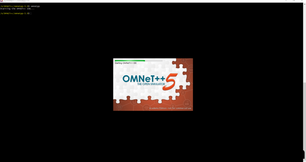 Launching OMNET++ 5.6 Simulator