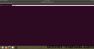 Launching the Terminal in the omnetpp-5.5.2 Folder