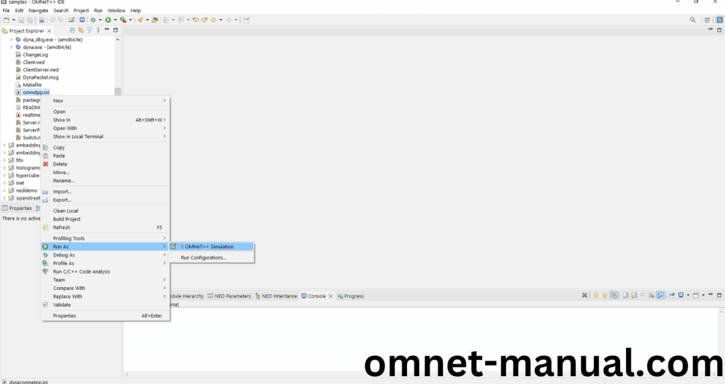 Executing the Example Program Using Cobject header file