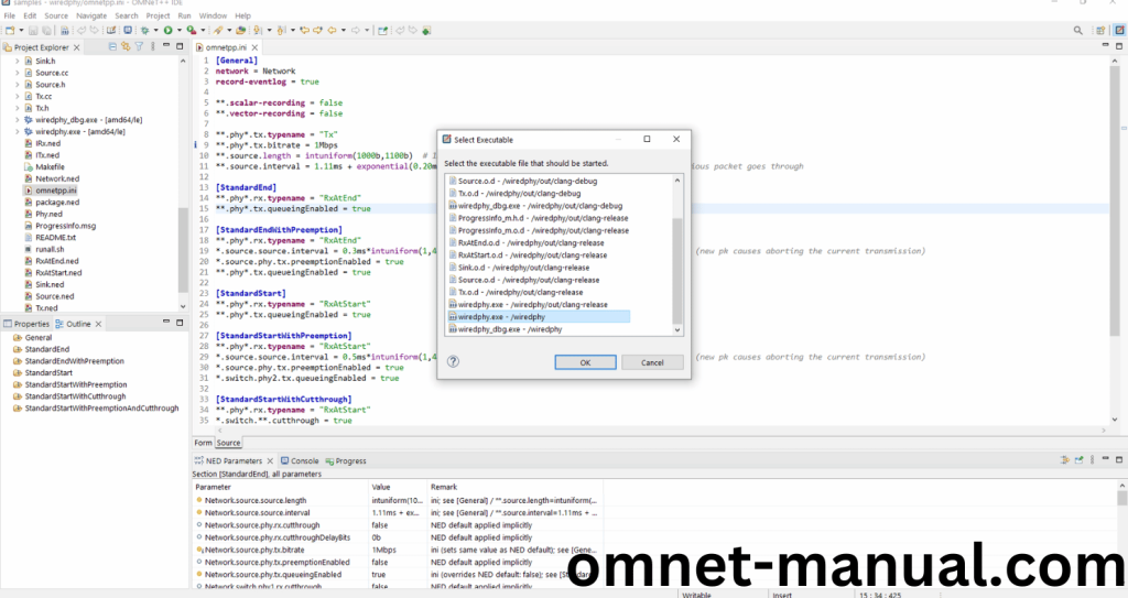 Executing the Example Program Using cPacketQueue header file