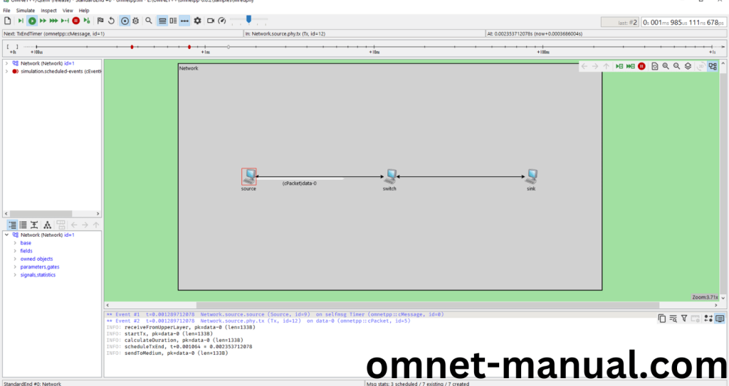 Executing the Example Program Using cPacketQueue header file