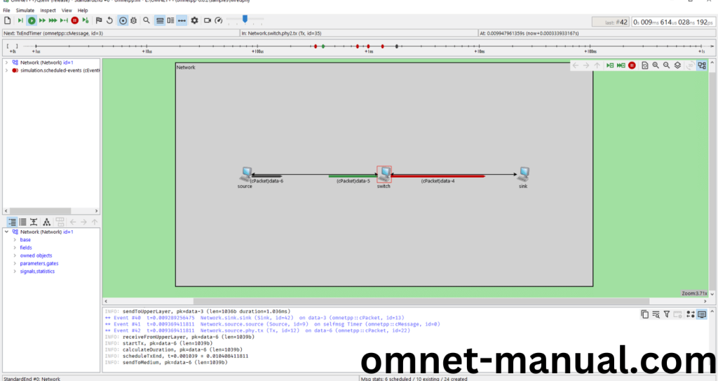 Executing the Example Program Using cPacketQueue header file