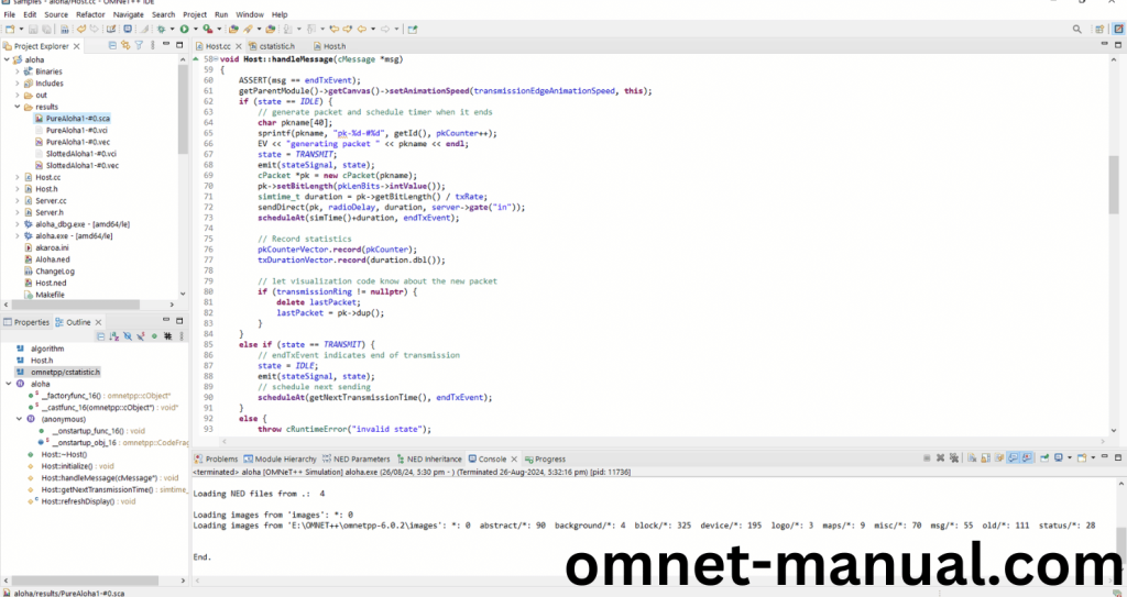 Executing the Example Program Using cStatistic header file