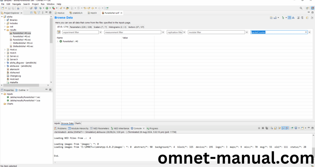 Executing the Example Program Using cStatistic header file