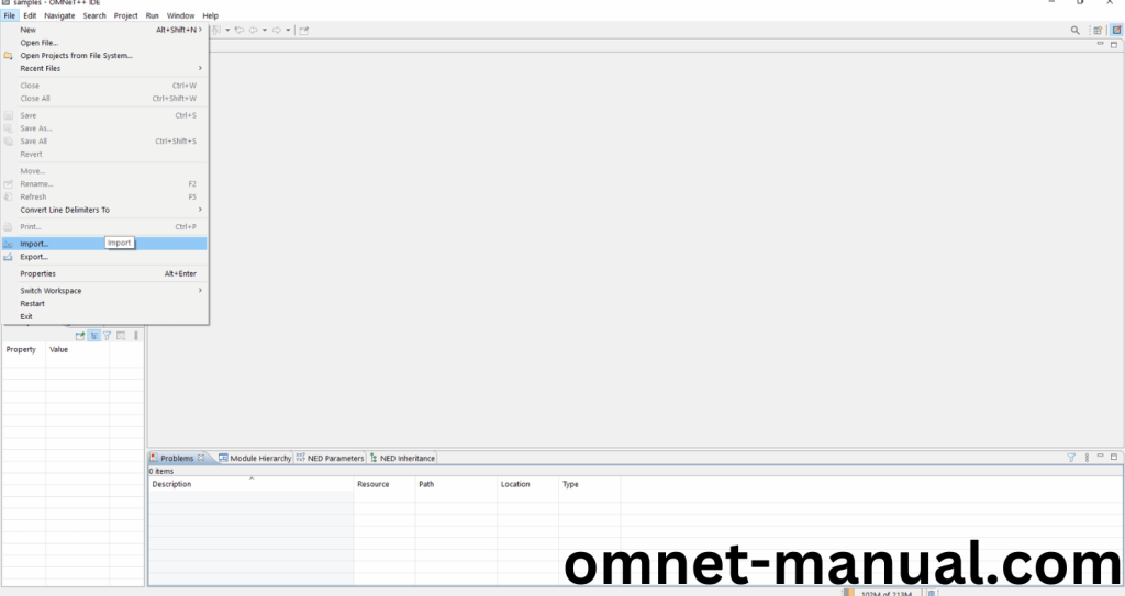 Import Framework in Omnet++