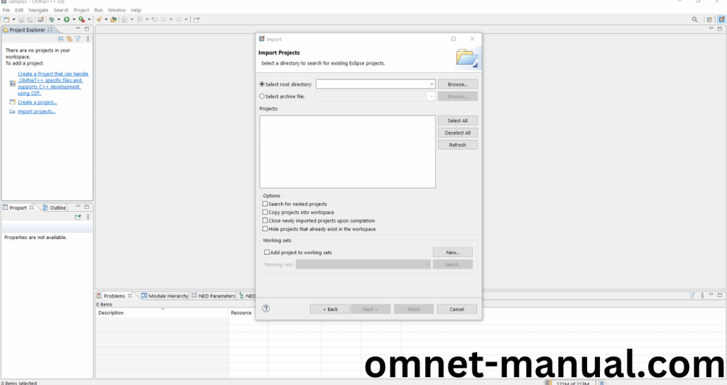 Import Framework in Omnet++