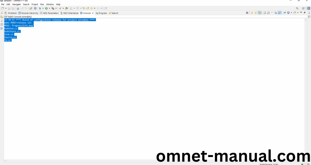 OMNeT++ Building Process