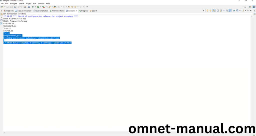 OMNeT++ Building Process