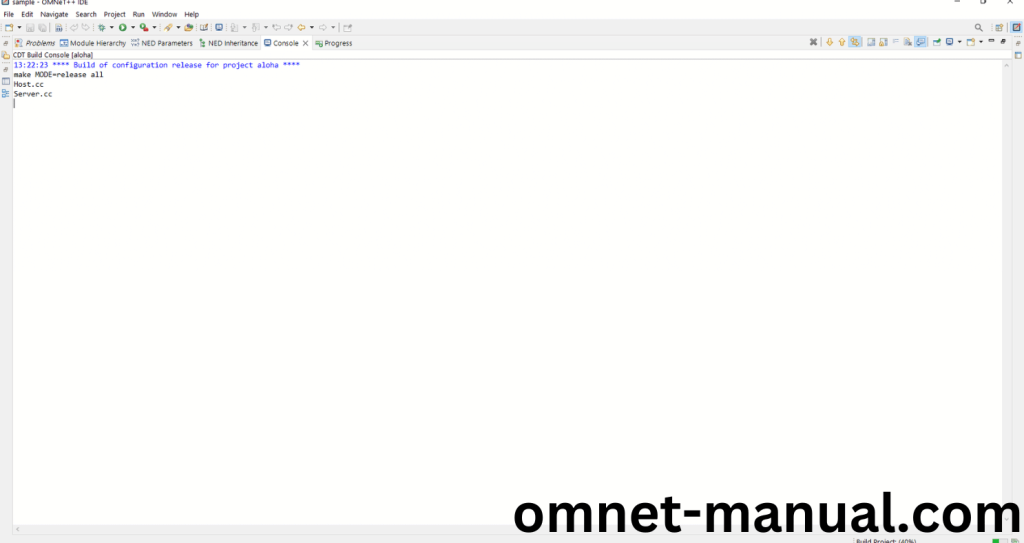 OMNeT++ Building Process