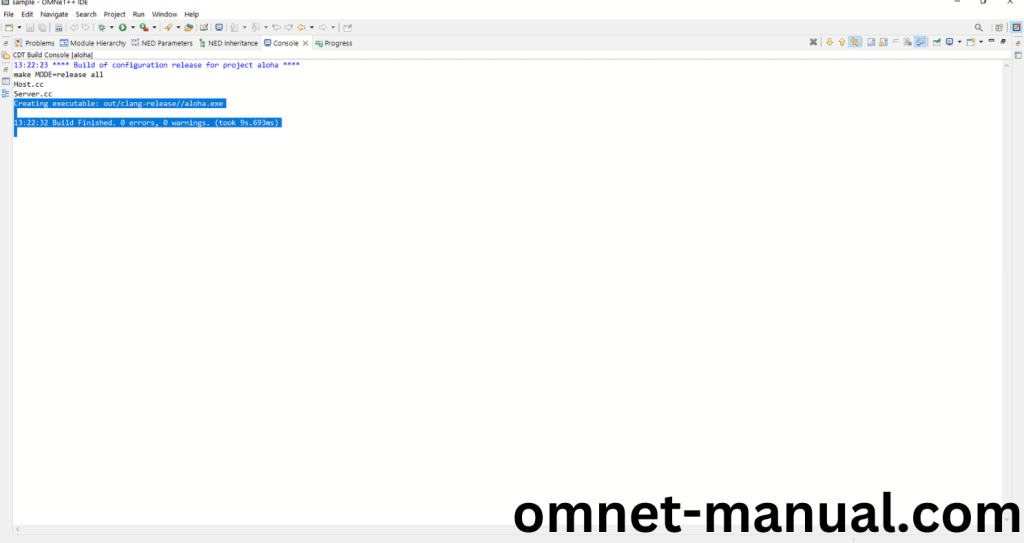 OMNeT++ Building Process